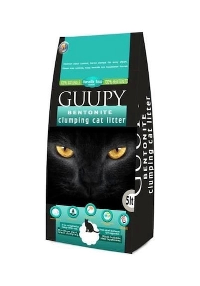 Guupy Marsilya Sabun Kokulu Topaklaşan Bentonit Kedi Kumu 5 L