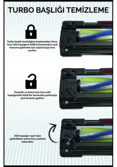 Aır Power Turbo Süpürücü Gövde Siyah