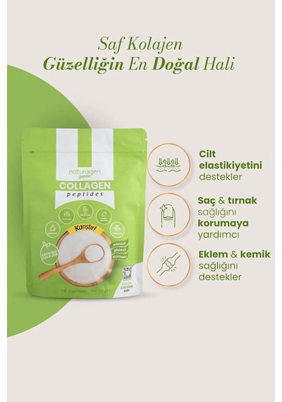 2 Adet Naturagen Kolajen Gurme %100 Saf Collagen Peptides - 150 Gram