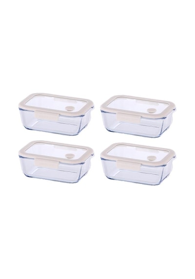 Neoflam Fika Glace Bej Vakumlu 4 Parça Saklama Kabı 800 Ml