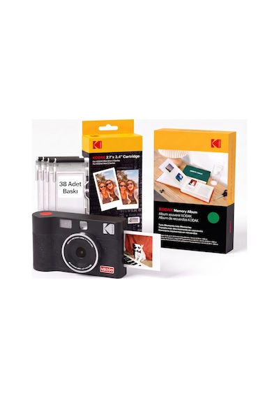 Kodak Mini Shot 2 Era Filmli Fotoğraf Makinesi + 30'lu Baskı Seti + Fotoğraf  Albümü