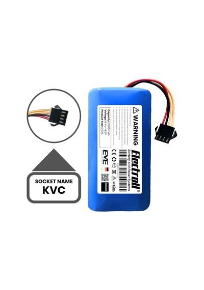 Kiwi Kvc-4090 Uyumlu Batarya Standart Kapasite 2600mah Robot Süpürge Bataryası