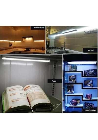 220 Volt 4014 Çubuk Led Beyaz 6000-6500k -şeffaf Cam 50 Cm Kasalı Dim Edilebilir Bar Led 220v