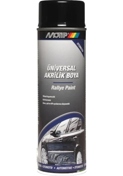 Motip Parlak Siyah Üniversal Akrilik Sprey Boya 500Ml