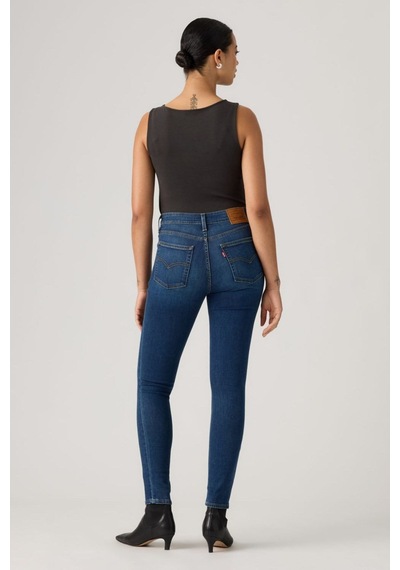 Levi's 721 Yüksek Bel Skinny Worn Midnight Dark Indigo Kadın Jean-16564 Lacivert
