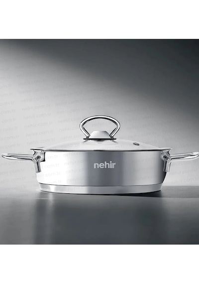 Nehir Silver 6 Parça Paslanmaz Çelik Sahan Seti 16-18-20 Cm Gümüş