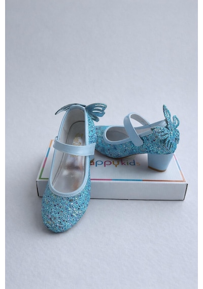 Butikhappykids Kız Çocuk Abiye Ayakkabı Mavi Kelebekli Pırıltılı Parti -doğum Günü Topuklu Kız Çocuk Ayakkabı Mavi Butikhappykids Kız Çocuk Abiye Ayakkabı Mavi Kelebekli Pırıltılı Parti -doğum Günü Topuklu Kız Çocuk Ayakkabı Mavi