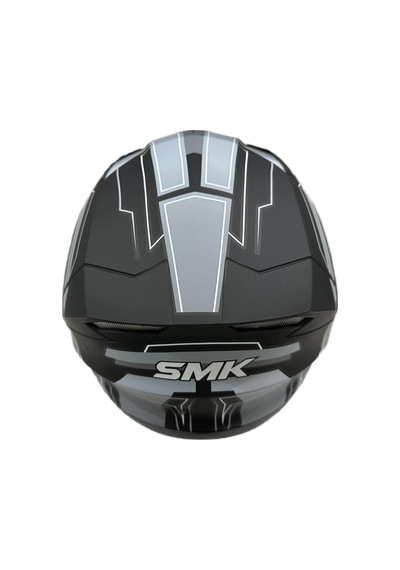 Smk MA261 Stellar Bolt Kapalı Kask Gri Mat Siyah