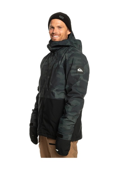 Quiksilver Mission Printed Block Erkek Snowboard Montu Haki