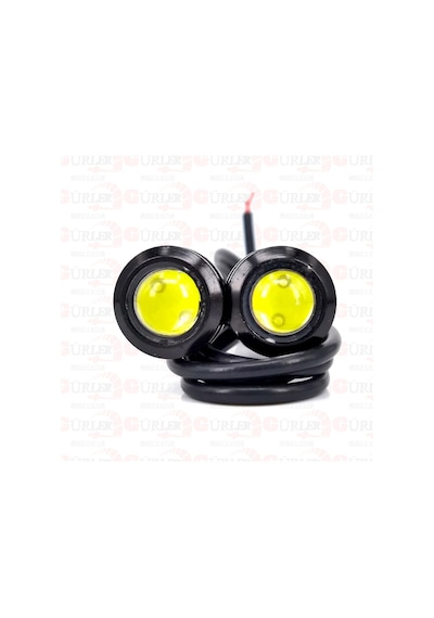 Kartal Göz Led Ayna Altı Led Lamba 2Adet Ortam Aydınlatma Beyaz 22Mm