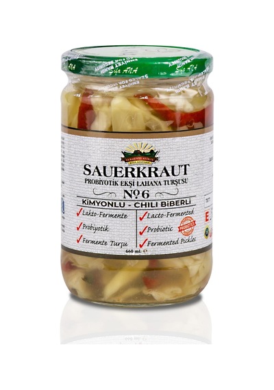 Sauerkraut Ekşi Lahana Turşusu No6 Kimyon&chili 660cc.