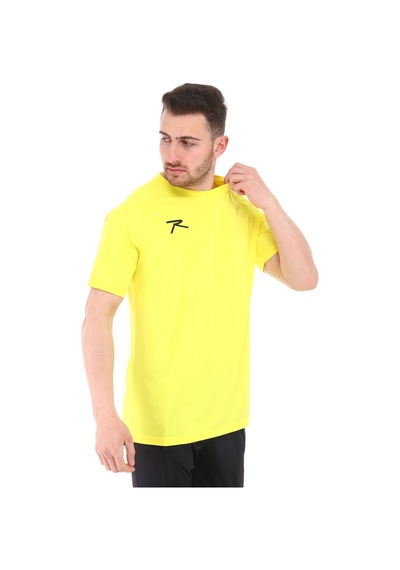Raru Teamswear Erkek Basic T-shirt Sırca Sarı Sarı