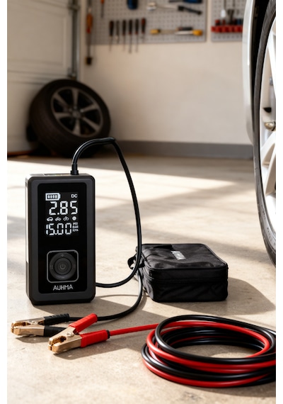 Taşınabilir Akü Takviye Cihazı & Hava Kompresörü 8000a Araç Jump Starter, 150 Psı Lastik Pompası A7700