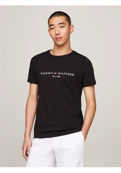 Tommy Hilfiger Erkek Core Tommy Logolu T-shirt - Siyah 347711