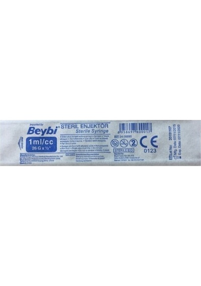 Medikaltec 1 Cc Insülin Enjektör 100 Adet