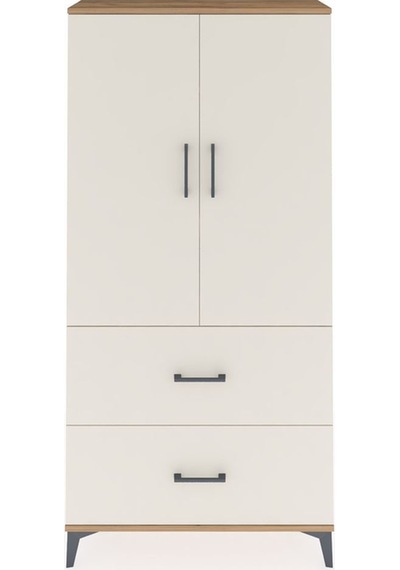 Arges Dolap 3 Raflı 2 Çekmeceli 2 Kapaklı 88x30x182 Çam-aytaşı Çam