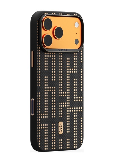 İphone 17 Pro Uyumlu Kılıf M-safe Şarj Özellikli Raptic Aramid Dual Grid Serisi Kapak Siyah