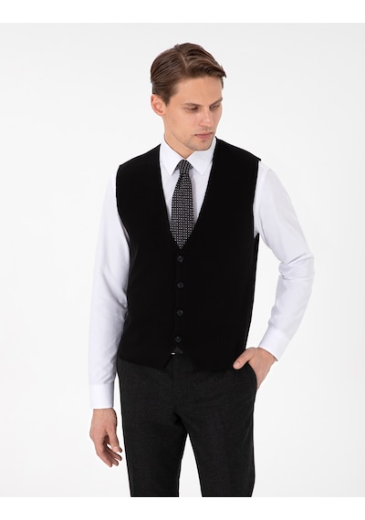 Pierre Cardin Erkek Siyah Yelek Triko 50300522-vr046 Siyah