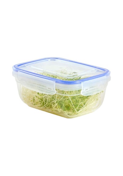 Dünya Dp-30112-102 Dikdörtgen Saklama Kabı 800 Ml - Contalı Sızdırmaz Şeffaf Beyaz- 12'li Paket