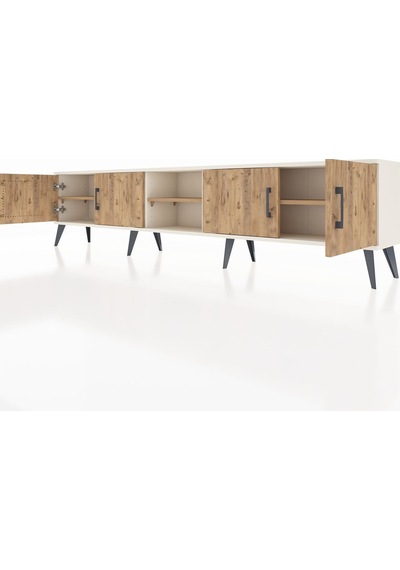 Arges Tv Ünitesi 3 Raflı 4 Kapaklı 220x30x51 Aytaşı-çam Atlas Çam/atlas Çam - Aytası Arges Tv Ünitesi 3 Raflı 4 Kapaklı 220x30x51 Aytaşı-çam Atlas Çam/atlas Çam - Aytası