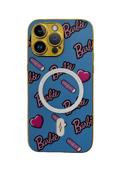 Apple Uyumlu iPhone 14 Pro Max Barbie Seri Magsafe Kamera Korumalı Silikon Kapak