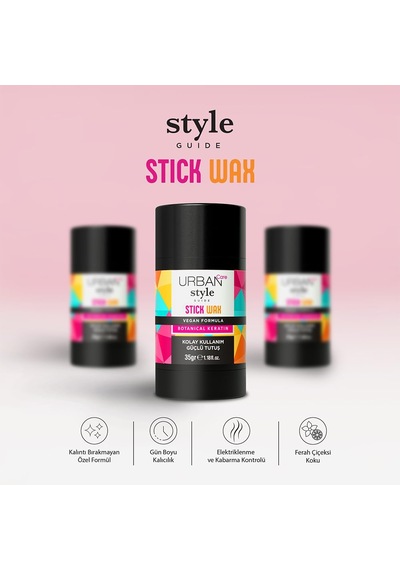 Urban Care Style Guide Güçlü Tutuş Sağlayan Saç Sabitleyici Stick Wax 35 Gram Sku: Smg8690010393593