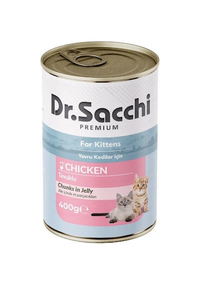 Dr.sacchi Tavuklu Yavru Kedi Konservesi 400 Gr