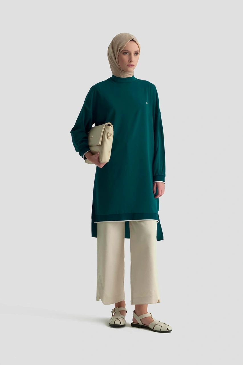 Armine Trend Kolları Ribanalı Arkadan Uzatmalı Basic Tunik-petrol 25yt449 Petrol Armine Trend Kolları Ribanalı Arkadan Uzatmalı Basic Tunik-petrol 25yt449 Petrol