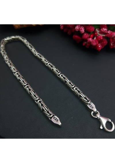 925 Ayar Gümüş Kral Bileklik 4.2  Mm
