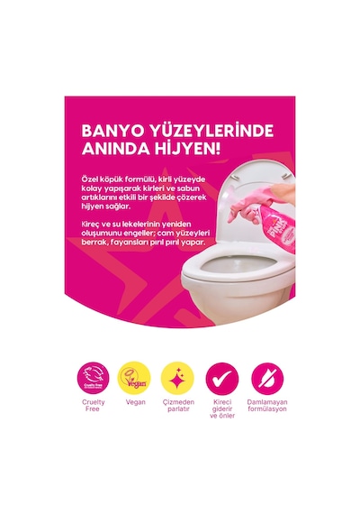 The Pink Stuff Mucizevi Banyo Köpük Temizleyici 750 ML