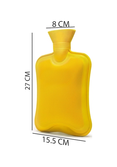 1,5 Litre Sıcak Su Torbası Kapaklı Isı Terapi Ve Soğuk Kompres Torbası Çok Renkli