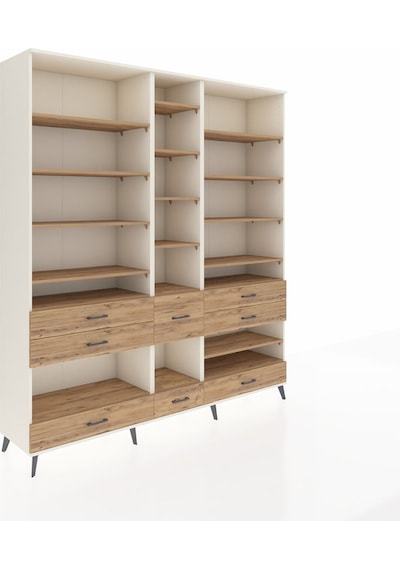 Hyperion Dolap 19 Raflı 8 Çekmeceli 220x44x243 Aytaşı-çam/çam Atlas Çam/atlas Çam Hyperion Dolap 19 Raflı 8 Çekmeceli 220x44x243 Aytaşı-çam/çam Atlas Çam/atlas Çam