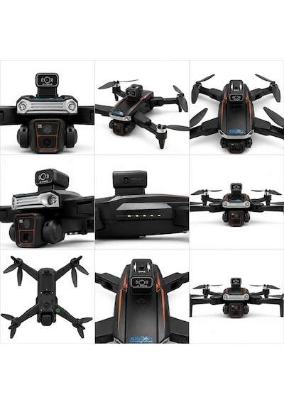 Js28h Drone Akıllı Hava Dronu Engel Tınama Ekranlı Kumanda Fotoğrafçılık Dronu 50x Zoom Başsız Mod Tek Tuşla Geri Dönüş Elektirikli Kamera 2 Lens Fırçasız Motor Elden Kaçınma Katlanabilir