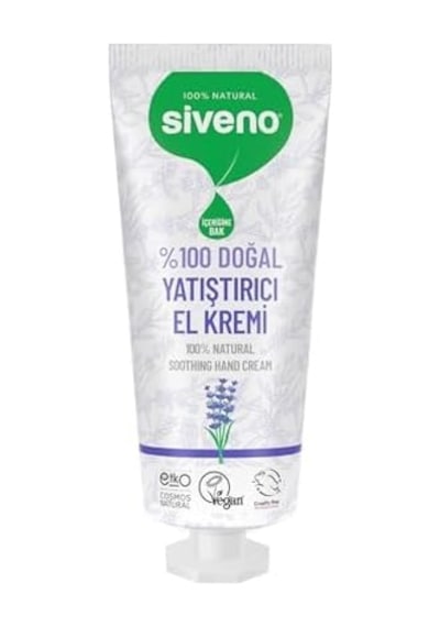 Siveno%100 Doğal El Ve Vücut Kremi Lavanta Cilt Yatıştırıcı Onarıcı Yoğun Nemlendirici Vegan 30 Ml