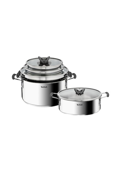 Tefal Optispace 8 Parça Çelik Tencere Seti 587635