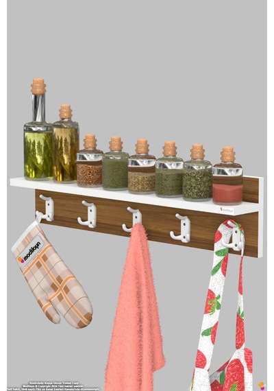 Kedi 15 Kancalı Mutfak Askısı 3'lü Set 71,4x19 Cm - Şık Tasarım, Çok Amaçlı Düzenleyici Ve Yer Tasarrufu Kahverengi Kedi 15 Kancalı Mutfak Askısı 3'lü Set 71,4x19 Cm - Şık Tasarım, Çok Amaçlı Düzenleyici Ve Yer Tasarrufu Kahverengi