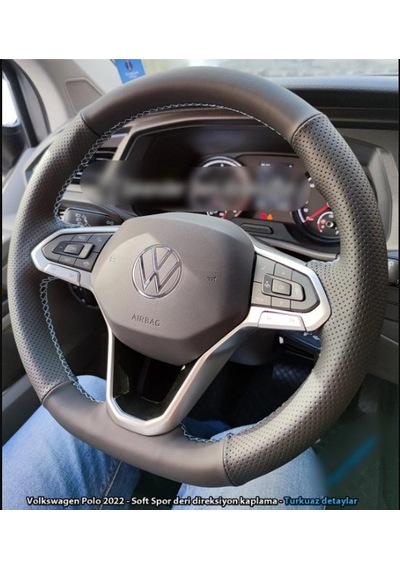 Volkswagen Polo 2020-2026 Araca Özel Direksiyon Kılıfı F1 Olmayan Direksiyonlara Uygundur 1 Adet
