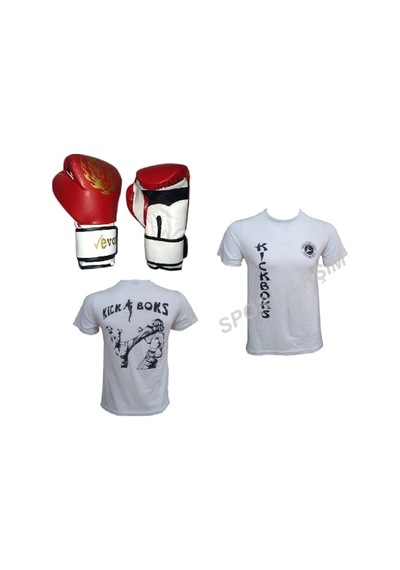 Spor_Carsim Evox Boks,Kickboks Eldiveni,Kick Boks Tişört,S,M,L,Xl Beyaz (252492344)