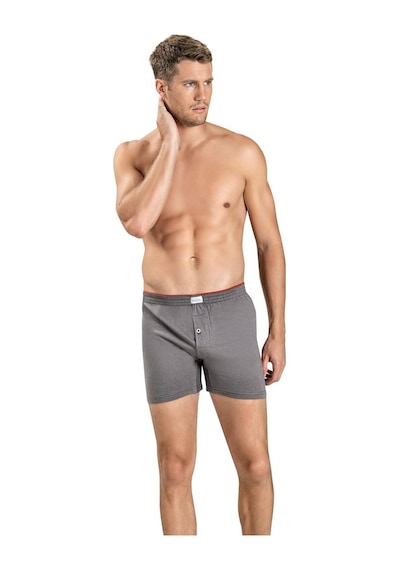 Jiber Erkek Gri Havlu Kemer Pamuklu 6'Lı Boxer 127