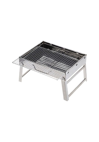 Madfox Roadtrip Portatif Katlanır Bbq Mangal Silver