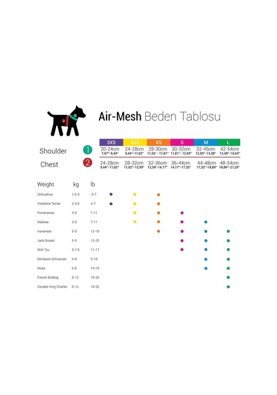 Air-mesh Harness Köpek Göğüs Tasması Xlarge Garnet Kırmızı