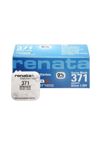 Renata 371 Sr920sw 1.55v Alkalin Saat Pili 10 Adet