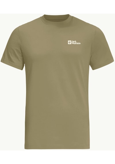 Jack Wolfskin Essential T M Erkek T-shirt-28377-yeşil Yeşil