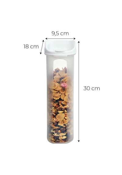 Moonstar Kuru Gıda Bakliyat Saklama Kabı 3 L 6 Lı Set Beyaz-Mas- Çok Renkli