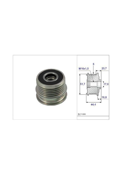 VALEO 588083 ALTERNATÖR KASNAĞI MERCEDES CLASSE A W168 VANEO 99-0