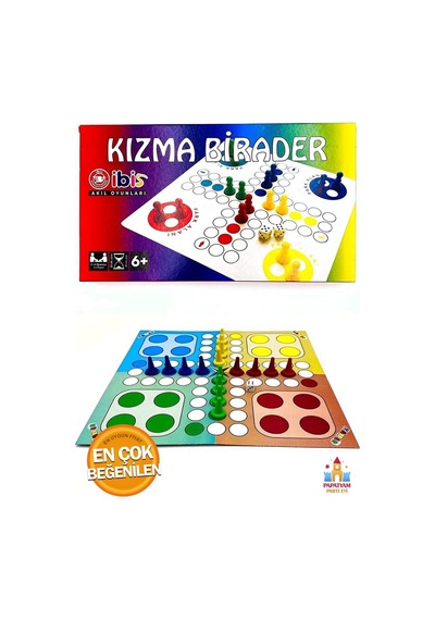 Kızma Birader - Akıl Zeka Ve Strateji Oyunu - Geleneksel Aile Oyunu - 3 Adet