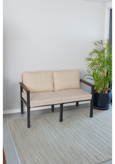 Neokas Balkon Mobilyası, Metal Oturma Grubu, Balkon Seti, Kafe Koltuğu, Teras Takımı, 1 İkili Koltuk Antrasit Neokas Balkon Mobilyası, Metal Oturma Grubu, Balkon Seti, Kafe Koltuğu, Teras Takımı, 1 İkili Koltuk Antrasit