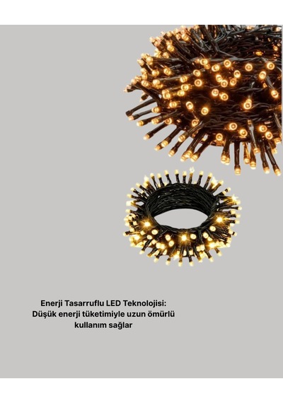 Mey İthalat Animasyonlu Led Işıklı 10 Metre Uzaktan Kumandalı Dekoratif Işık Çok Renkli