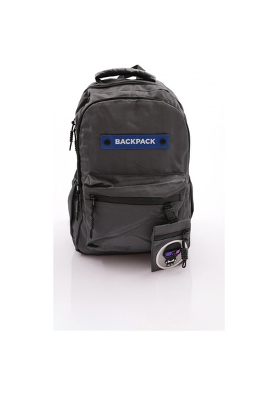 Dark Grey Backpack -günlük Çok Kaliteli Sırt Çantası Koyu Gri
