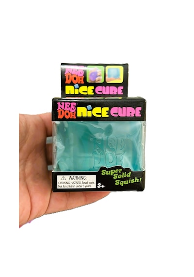 1 Adet Needoh Nice Cube Sensory Squishy Stres Oyuncağı Süper Yumuşak Kare Squish Oyuncak Mavi